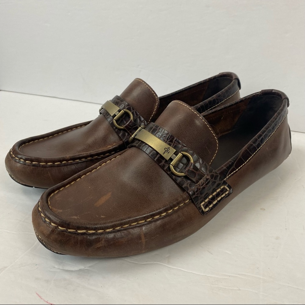 Cole Haan Venetian Loafer Men's 10 M French Roast Brown Loafers Buckle C11396